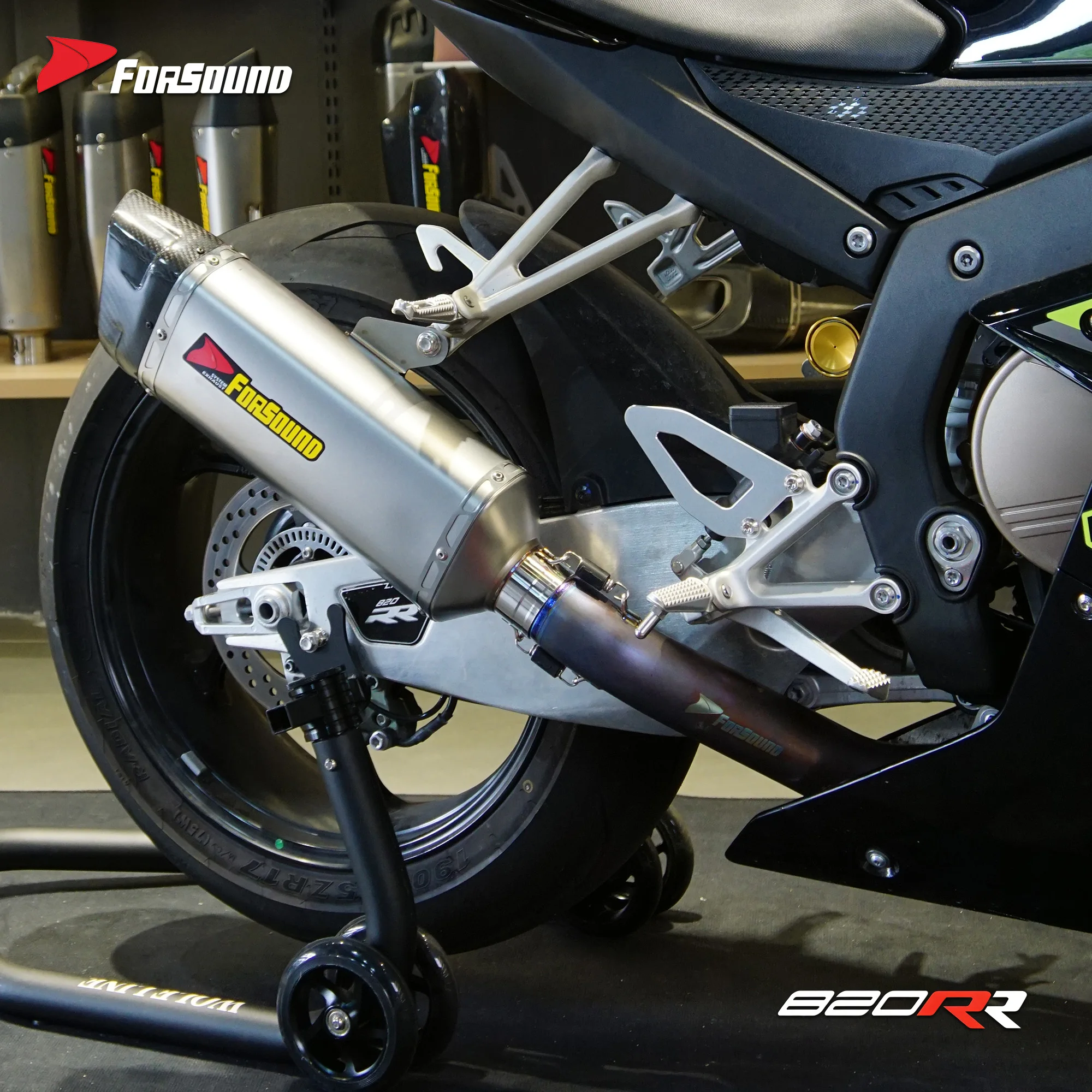 For ZXMOTO ZX820RR 820-RR Motorcycle Slip-On Exhaust Mid Link Pipe Adapter Stainless Steel Fit Stock Muffler Removable DB Killer