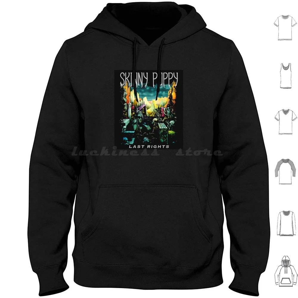 Skinny Puppy Best Logo01 Hoodie cotton Long Sleeve Skinny Puppy Skinny Puppy Last Rights 1992 Album Skinny Puppy Last Rights