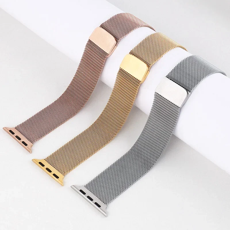 حزام لساعة أبل الفرقة سلسلة 11 46 مللي متر 42 مللي متر 44 مللي متر 40 مللي متر 45 مللي متر 41 49 مللي متر ميلانو حلقة سوار iwatch سلسلة 10 9 7 SE 3 الترا 3 2