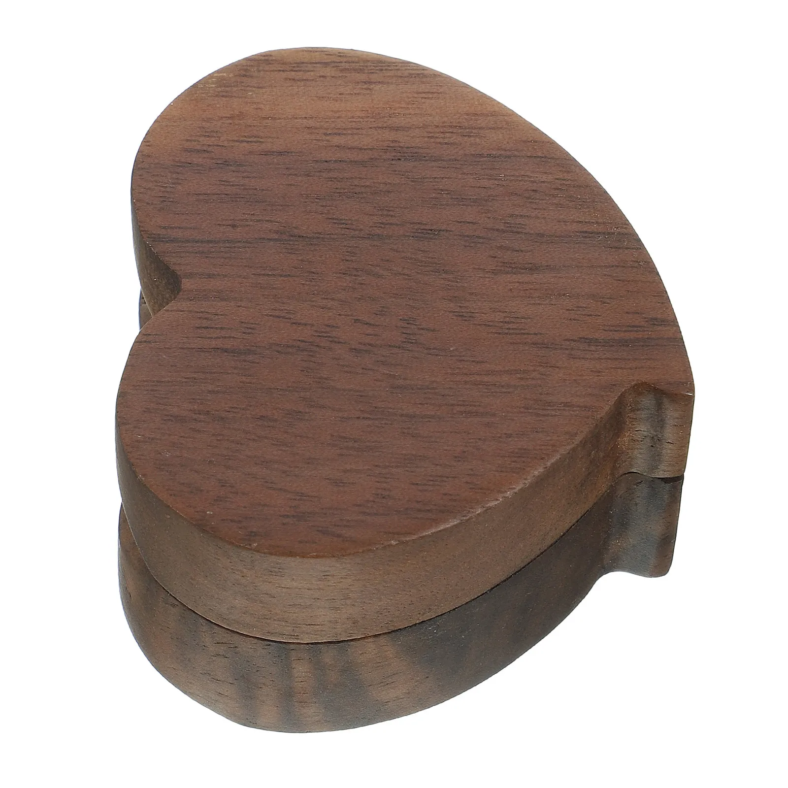 

Portable Wooden Ring Box Heart Shape Engagement Case Jewelry Display Storage for Proposal Wedding Ceremony Ring Boxes