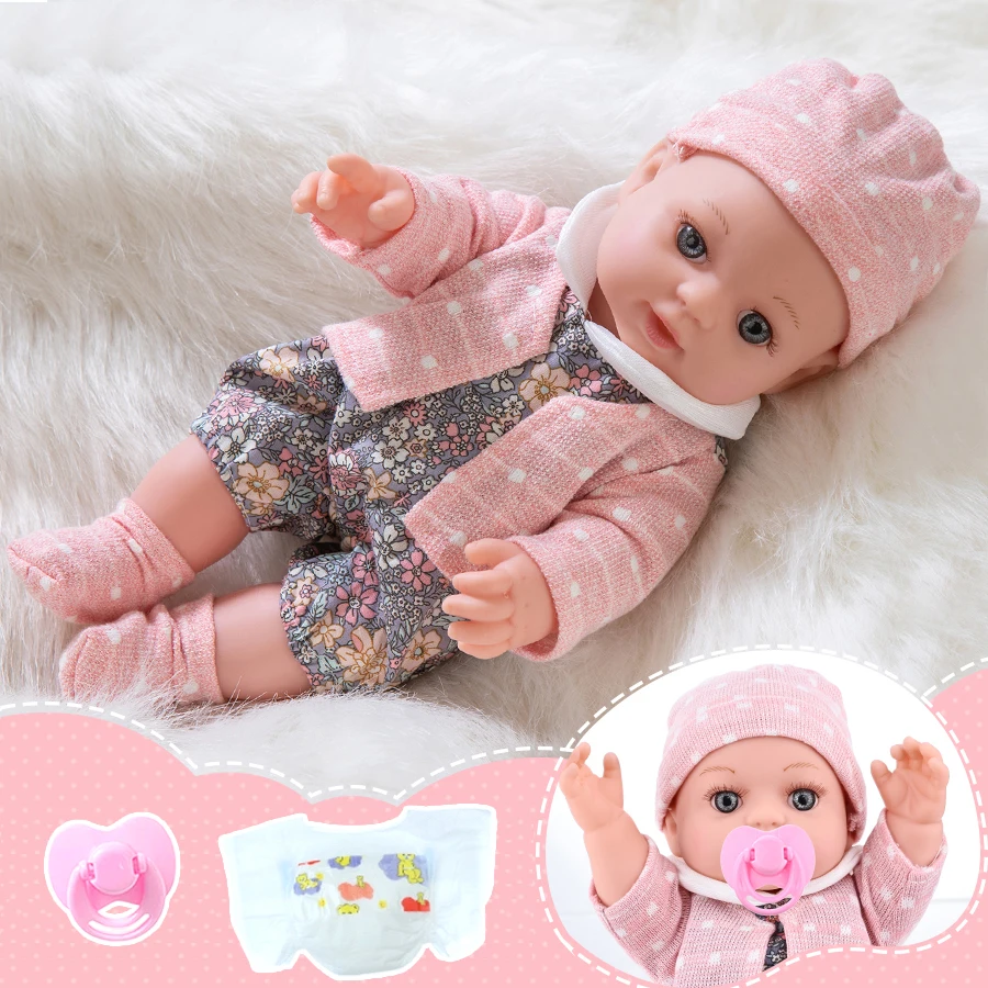 

Кукла реборн 12 дюймов/30 см можно стирать, успокаивает образование, мягкая кукла-пухость, подвижная и съемная одежда, детская игрушка Gif