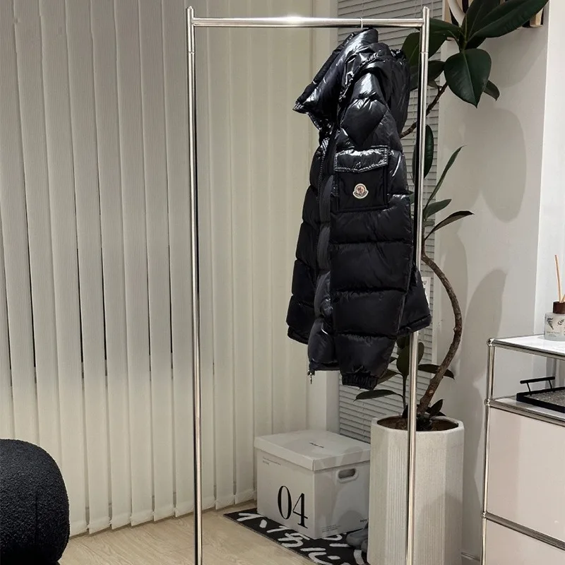 

Medieval coat rack simple stainless steel removable clothes floor hanger