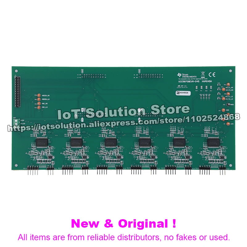 UCC5870QEVM-045 UCC5870-Q1 functional safety compliant 15-A isolated IGBT/SiC MOSFET gate driver three-phase EVM UCC5870QEVM 045