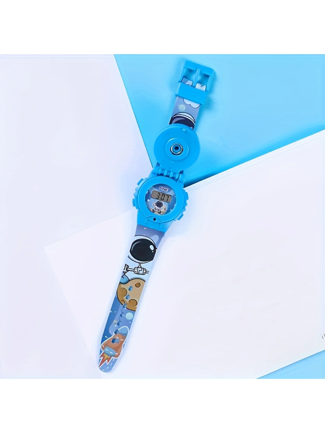 Back-to-school season astronaut electronic watch, rotating flip electronic watch, gift for Valentine's Day, new spring product