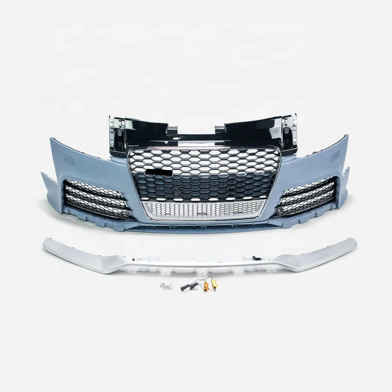 

Polished Front Bumper Fit for AUDI TT MK2 (Type 8J) 2007-2014 Models RS-type PP Material Enhance Auto Body Parts Exterior