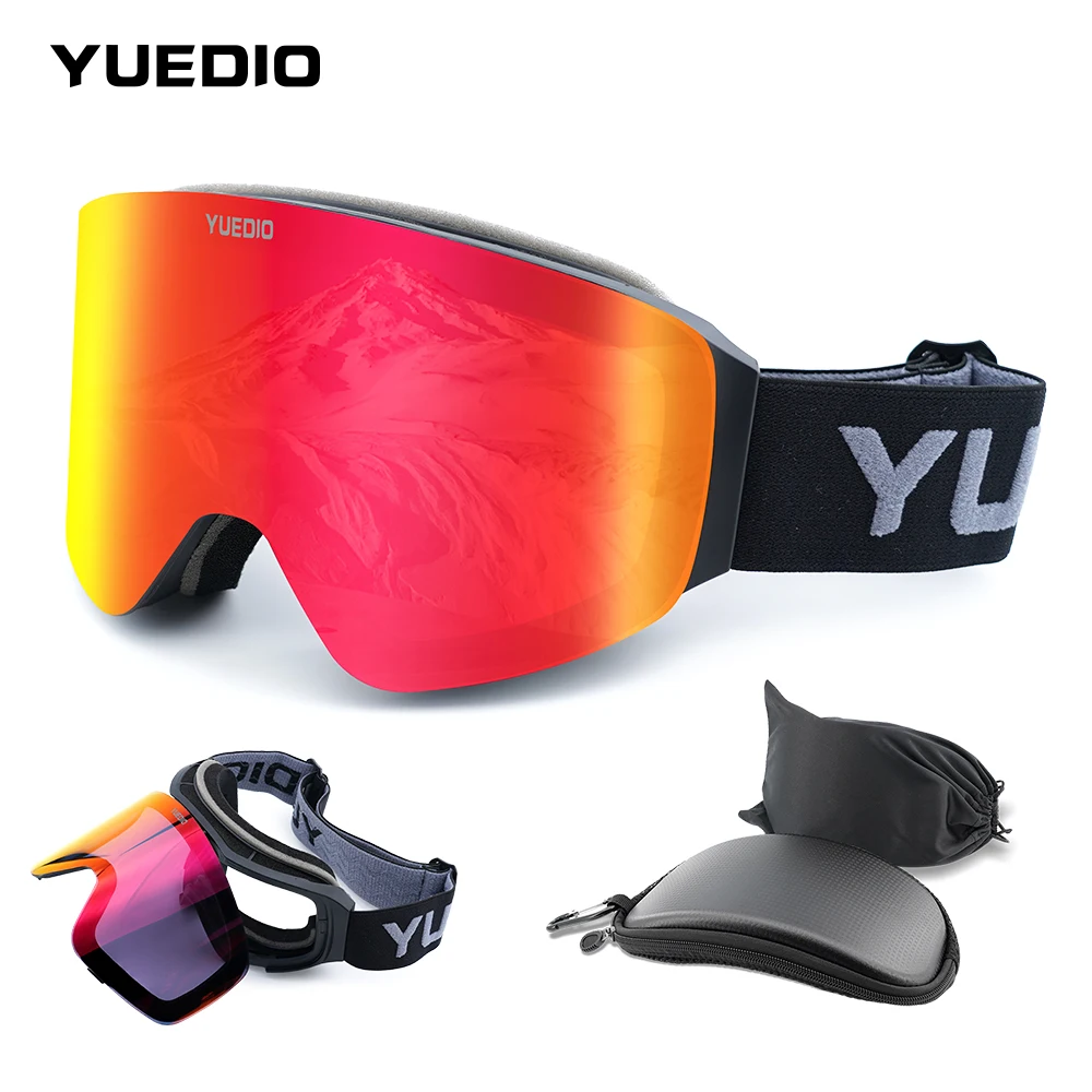 YUEDIO new men's magnetic ski goggles adult anti fog ski goggles protective snow snowboard ski goggles with Zeiss lenses