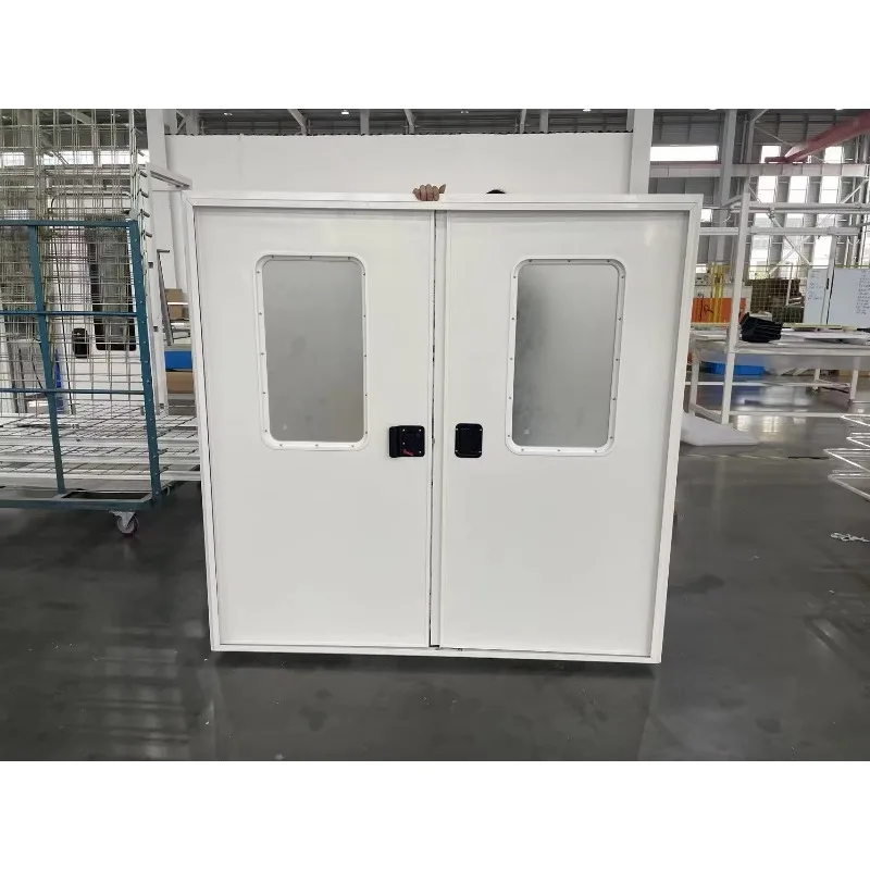 Heavy Duty Aluminum Alloy Double Door with Locking System for Camper Van Trailer and Camping Use