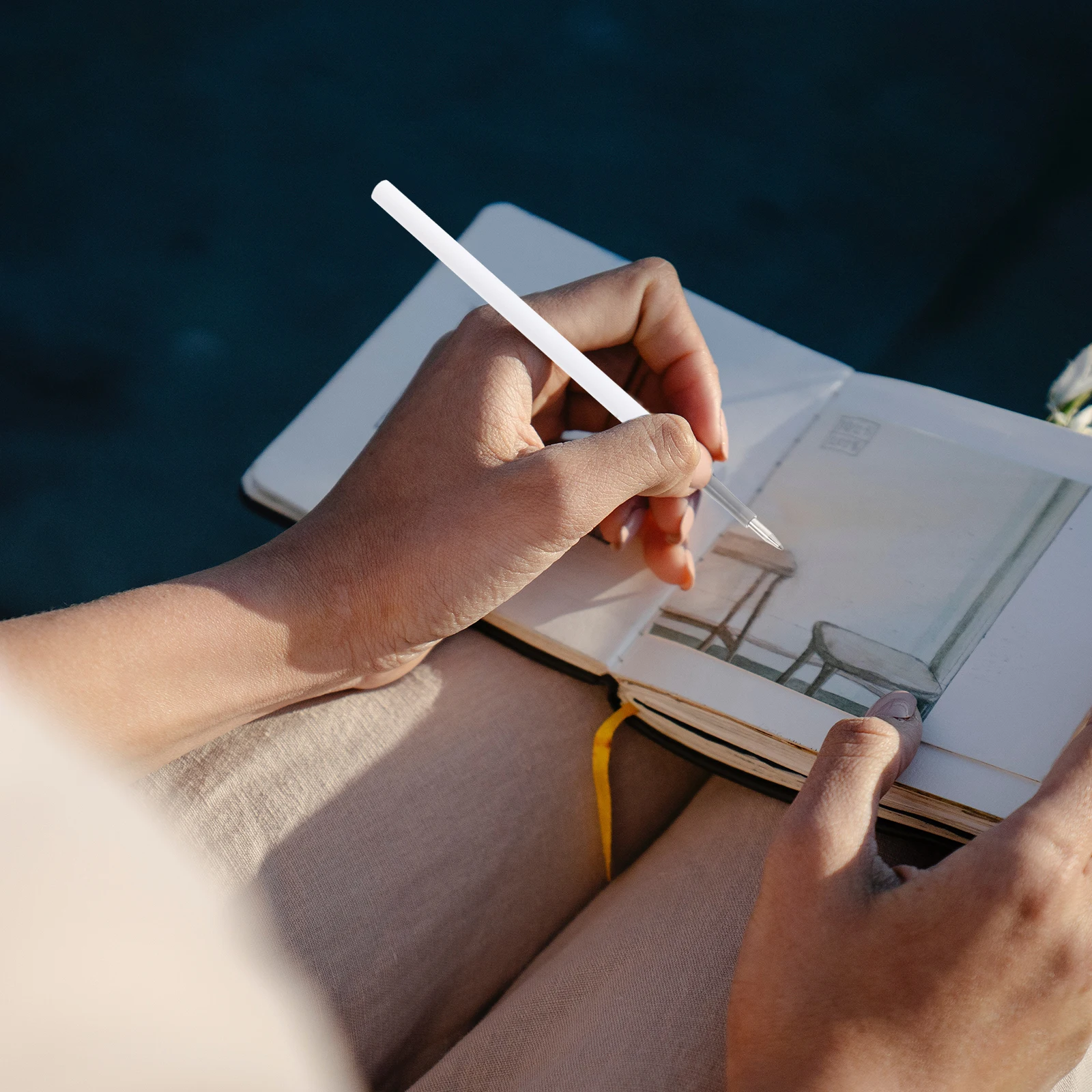 

Тонкий пресс, сменные картриджи с чернилами, запасные части для авторучек, белый пластик