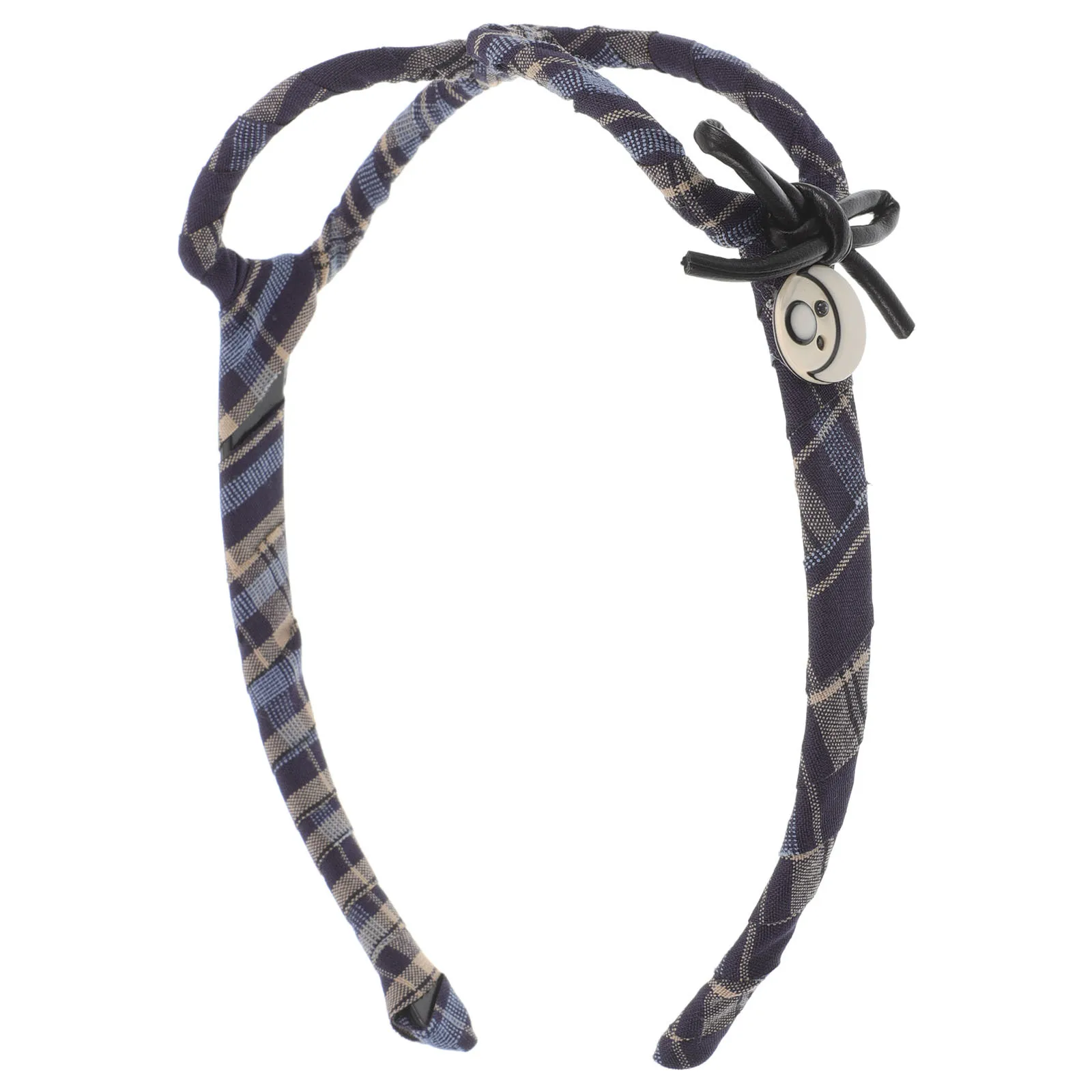 

Butterfly Eyeglass Frame Headband Plaid Print Bow Hair Accessory For Party Photo Booth Props Wedding Festival Holiday