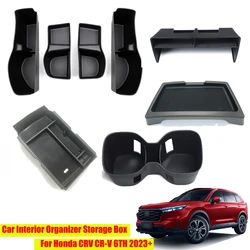 For Honda CR-V CRV 6th 2023 2024 Car Interior Organizer Storage Box Tray Tidying Car Accessories