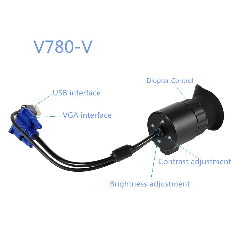 2026 V780V/H 0.5 Inch OLED  Virtual  80 Inch Display Wearing a Large HD Screen Portable Display Electronic View Finder
