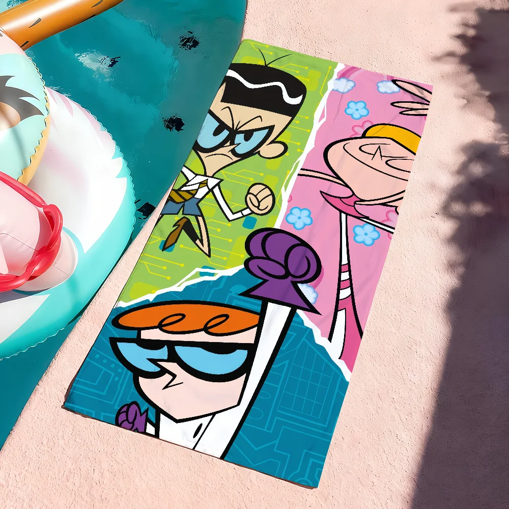 Fun Cartoon D-Dexters-Lab Cool Towel Soft Pool Gift For Travel Gym Shower Camping Quick Dry Sports Large Beach Towels