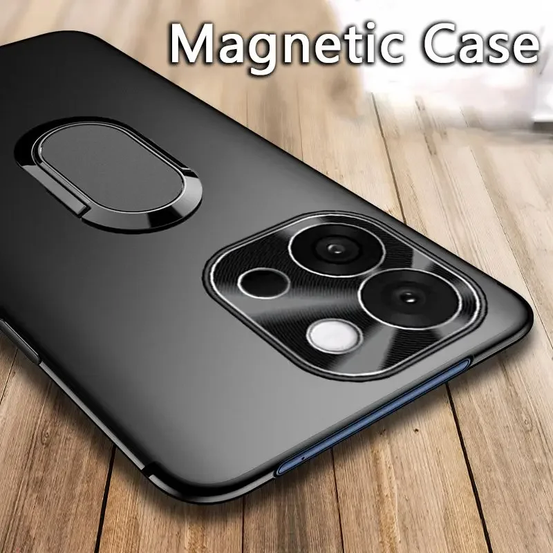

Auroras For Oneplus 13T 13 R 13R Case With Magnetic Holder Matte Silicone Soft Shell For Oneplus 13 T 13R 13T TPU Cover Fundas