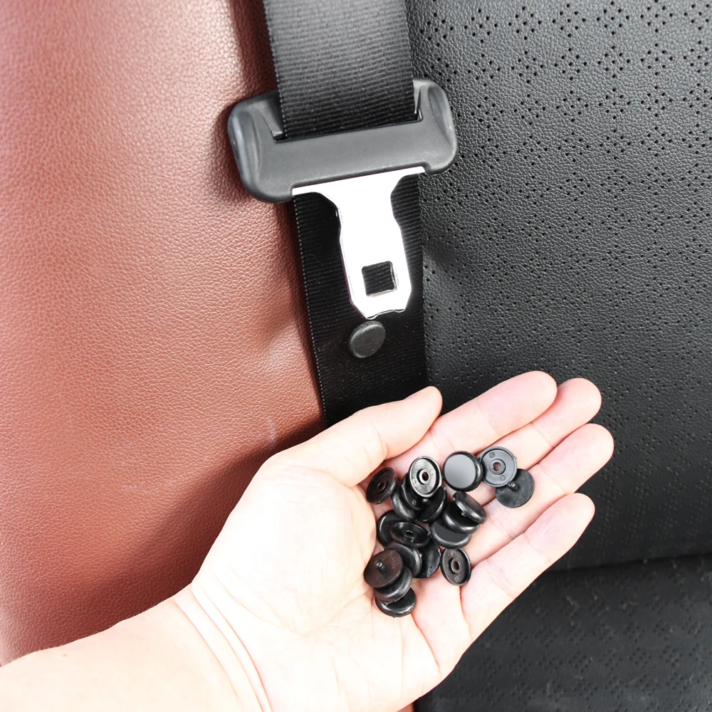 10 Pcs Car Seat Belt Stop Button Clips Fastener For Nissan Qashqai J10 J11 X-Trail t31 t32 kicks Tiida Pathfinder Murano Note