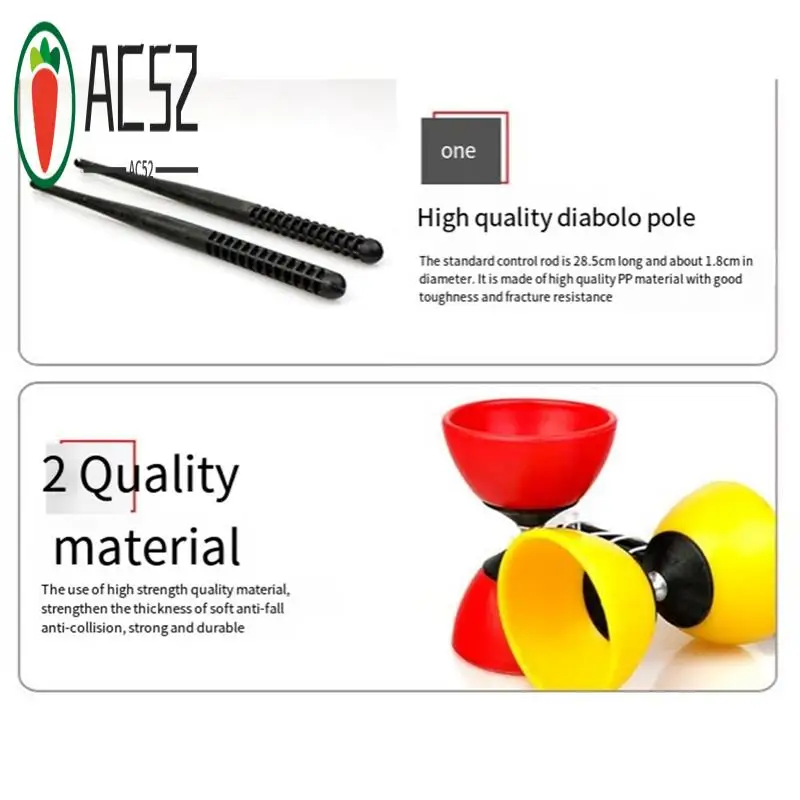 

AC52-Sensory Training Equipment, Double-Headed Diabolo, Entertainment Products For Children, Students And The Elderly