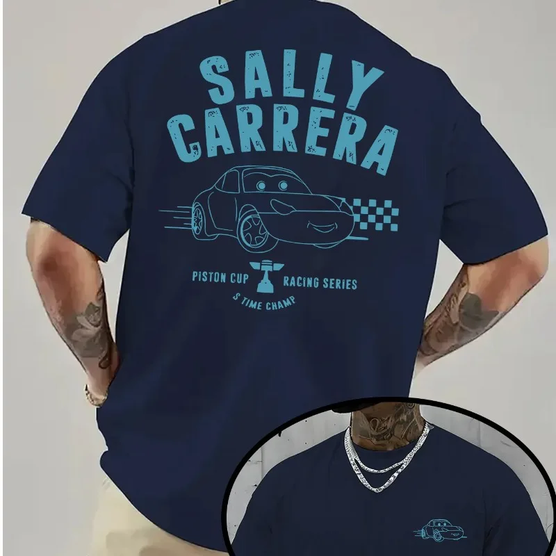 ديزني بيكسار كارز سيارات سباق الفيلم القطن تي شيرت الصيف العصرية عارضة أزياء الرجال والنساء الشارع الشهير #3