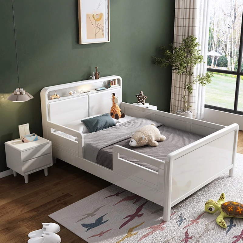 Bonito branco crianças cama meninas nordic luxo moderno crianças camas cabeceiras comferter cama quarto conjunto