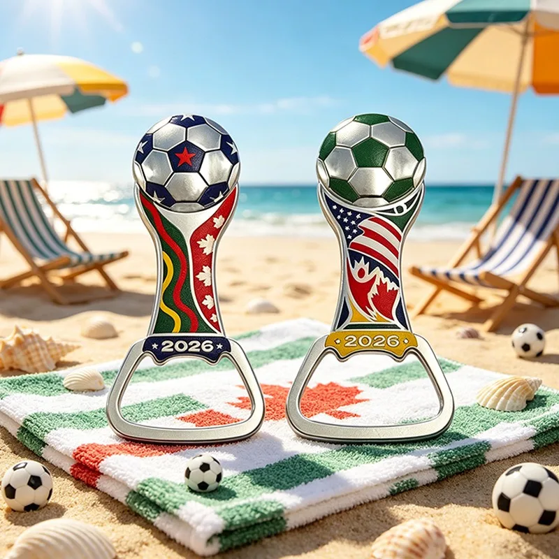 Bottle Opener Keychain Multi-Function Fan Gift Custom Soccer Accessory