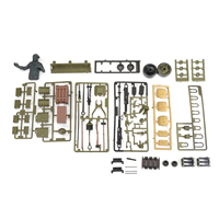 Plastic Self-assembled Parts Kit Replacement For Henglong 1/16 RC Tank 3898-1 USA Sherman M4A3 RC Tank Model Accessories