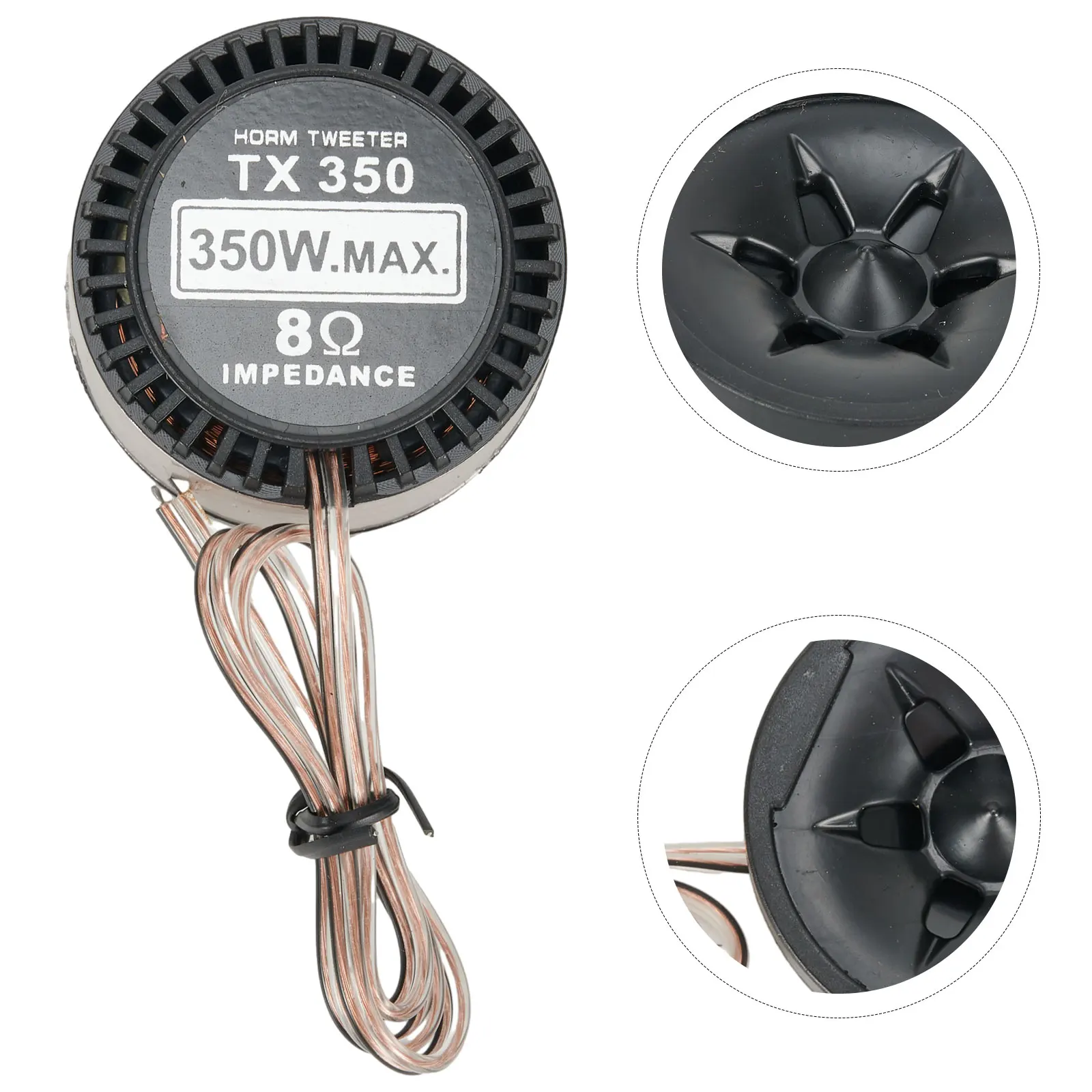350W Speaker Audio Tweeter Car Audio Automobile Sound System Exquisite Style No Magnetic Fields Professional Workmanship