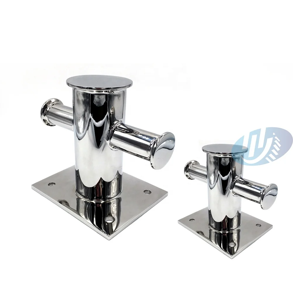 Boat Single Cross Dock Bollard Cam Cleat 316 Stainless Steel ISO Certified Premium Quality New for Marine Retrofit/Upgrade