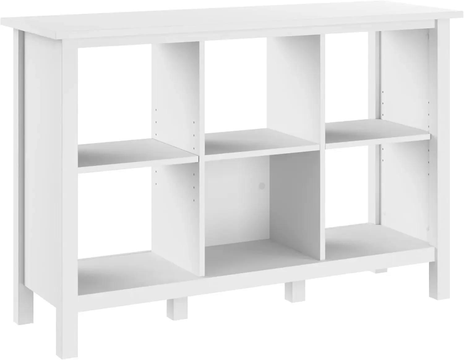 Furniture Broadview 6 Cube, Home Office Storage Solution, Compact Shelving Unit for Workspace, Multi-Purpose Organizer for