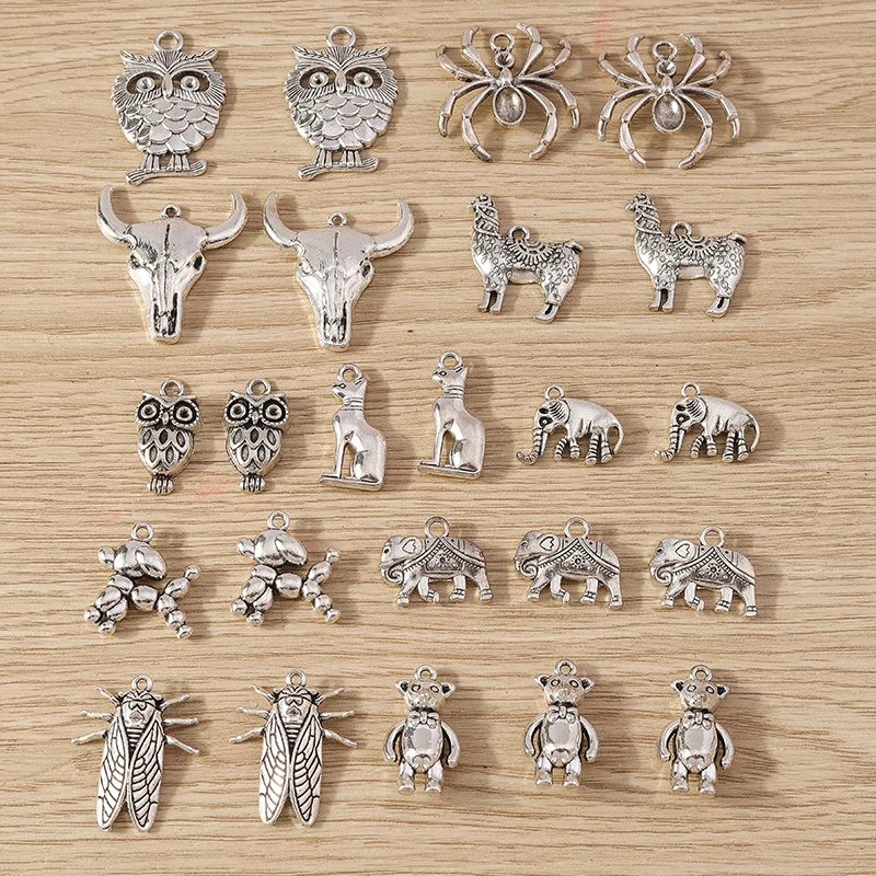 Tusember 10 Stück DIY Metall-Zinklegierung Tier-Frosch-Anhänger für Schmuckherstellung, Modische Ohrringe, Halsketten, Handgefertigte Anhänger, Bastelbedarf – Detail 1
