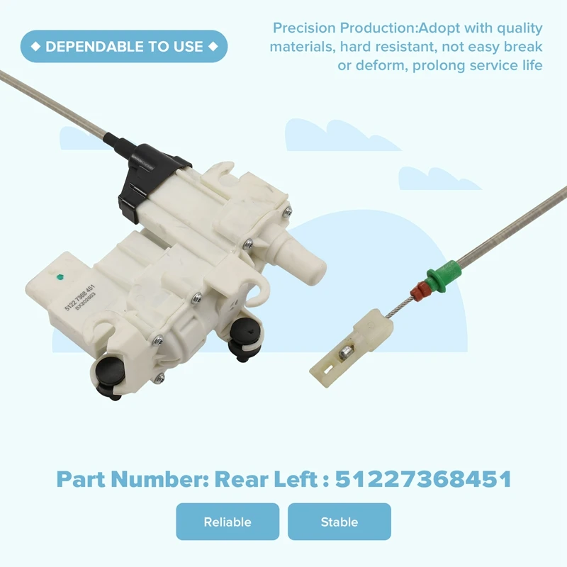 Super Sale Rear Left Door Lock Actuator Latch 51227368451 for BMW 7' G12 740i 750i M760i 2015-2019 RL