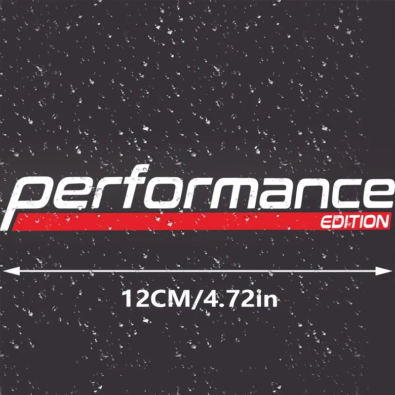 

1Set Performance Edition Car Wiper Sticker Matte Waterproof Self-Adhesive Vinyl Decal for Auto Windshield & Body Scratch Cover