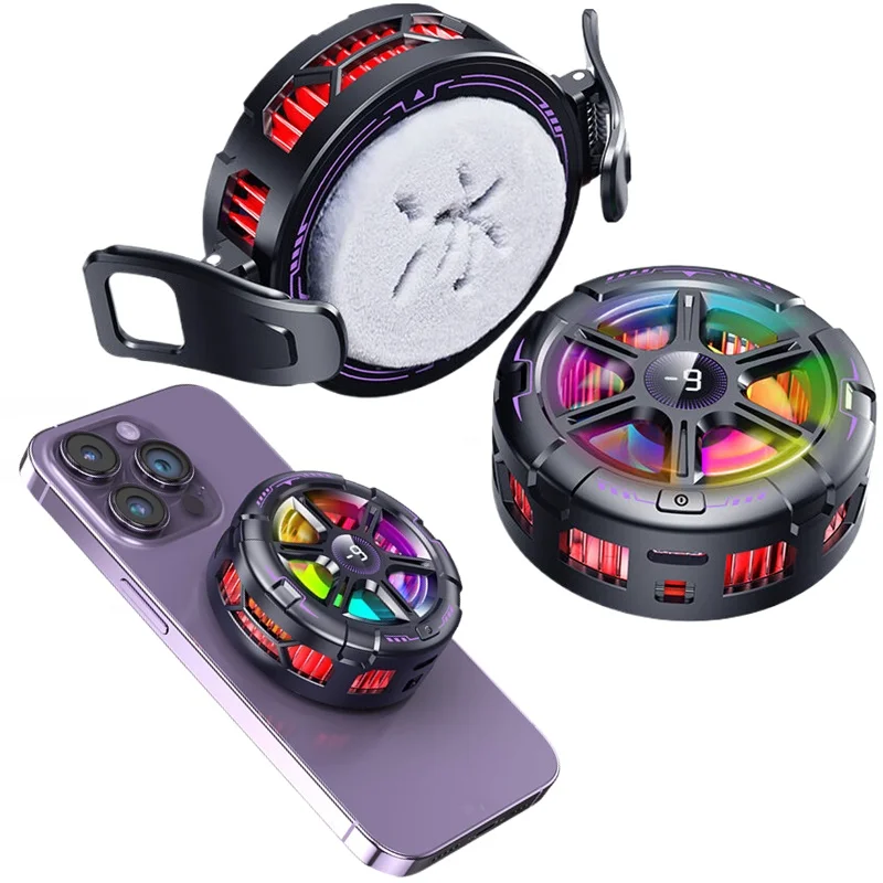 

Полупроводниковый магнитный кулер для телефона K21 с дисплеем температуры, универсальный для телефонов, планшетов, быстрое рассеивание тепла для игр