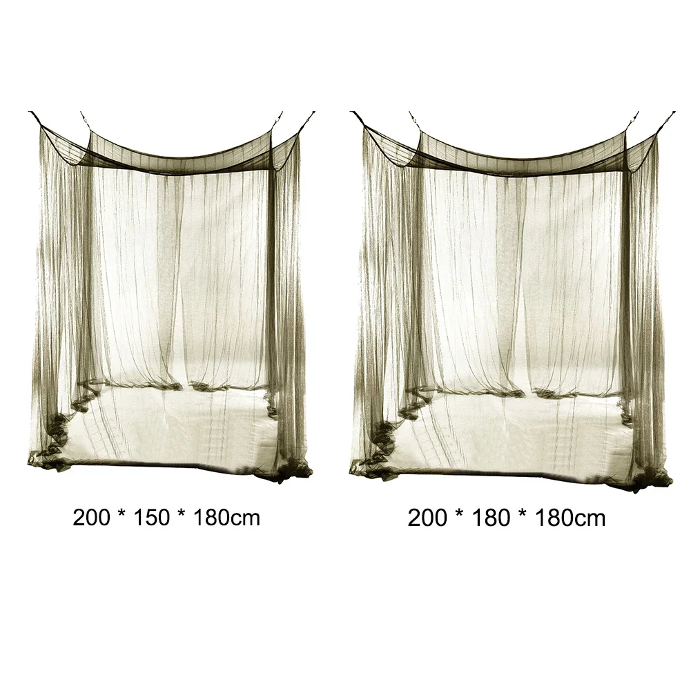 200cm Outdoor Camping Mosquito Net Lightweight Huge Hammock Bug Tarp Repellent Breathable Mesh Tent Insect Canopy Bed Curtain