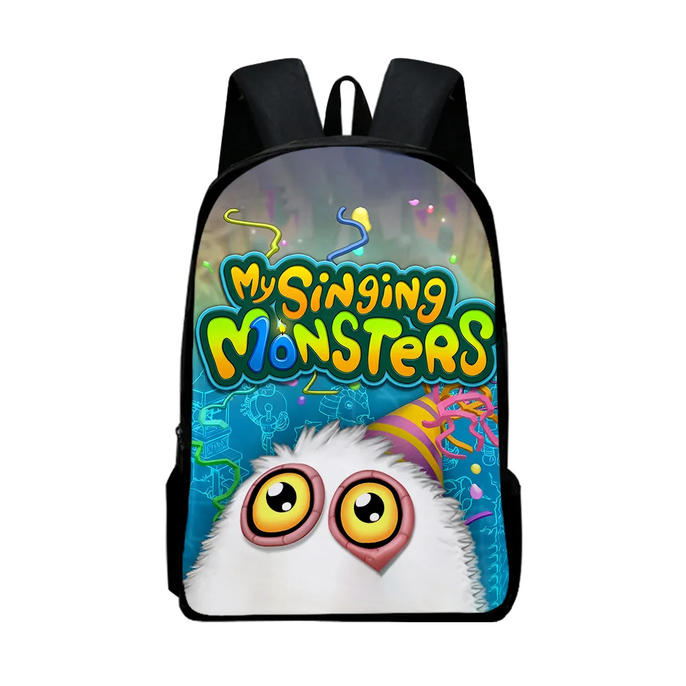

Harajuku Popular my singing monsters Notebook Backpacks pupil School Bags 3D Print Oxford Waterproof Boys/Girls Laptop Backpacks