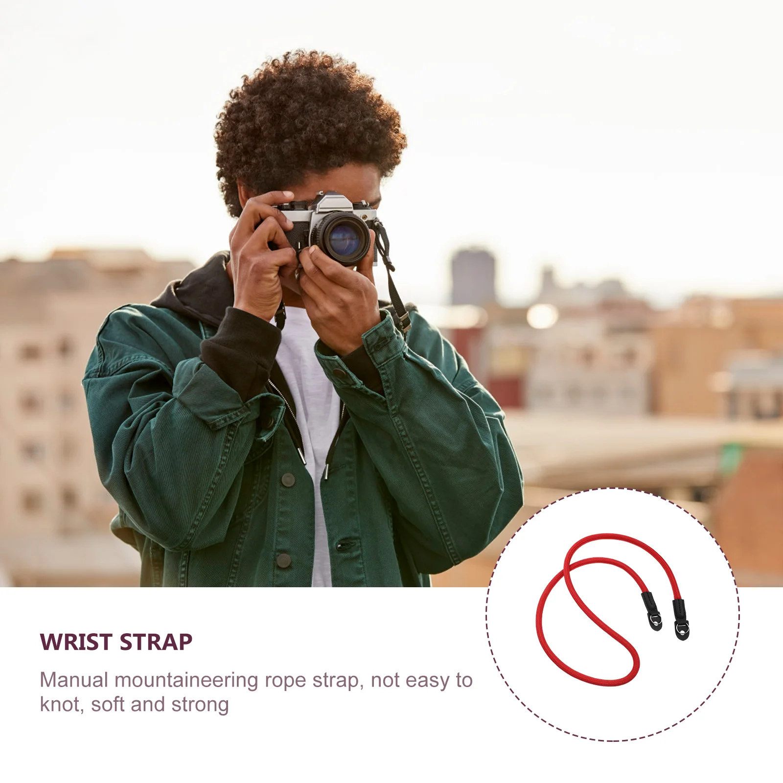 

Camera Strap Stainless Steel Microfiber Elastic Shoulder Belt For Dslr Camcorder Travel Climbing Mountaineering Gear