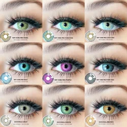 EYESHARE Halloween Color Contact Lenses for Eyes Cosplay Blue Contact Lenses Fashion Green Contact Anime Lenses Yearly 2pcs/pair