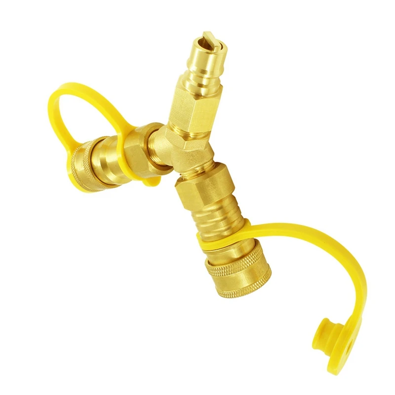 Conector rápido de Gas Natural tipo 3/8, conector en forma de Y adecuado para hornos/hornos de Pizza