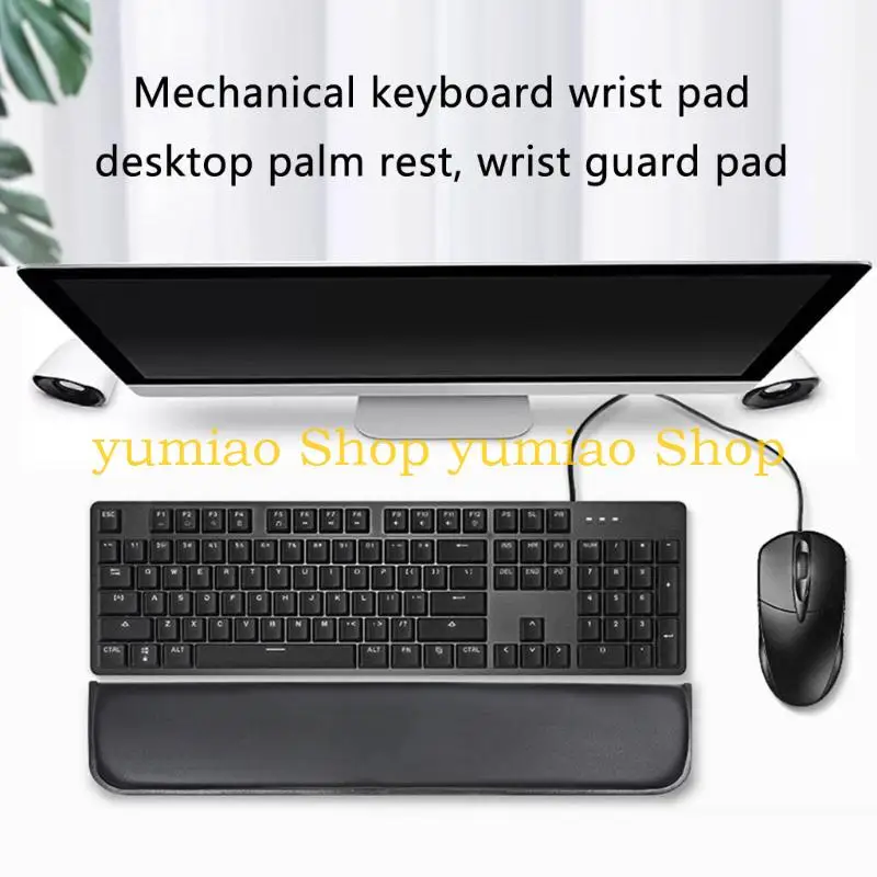 587B Wrist Rest Pad Memory Foam Hand Rest for Reducing Strain and Enhancing Comfort