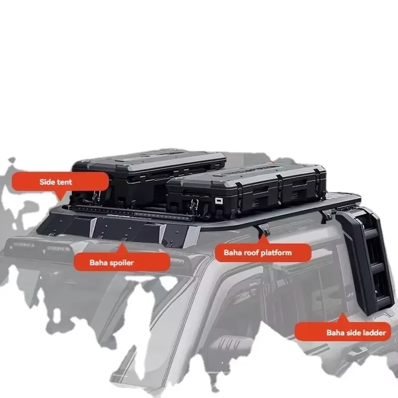 For Equation Leopard 8 2025 Luggage Rack Frame Extended Roof Equipment Box Off-road Modification