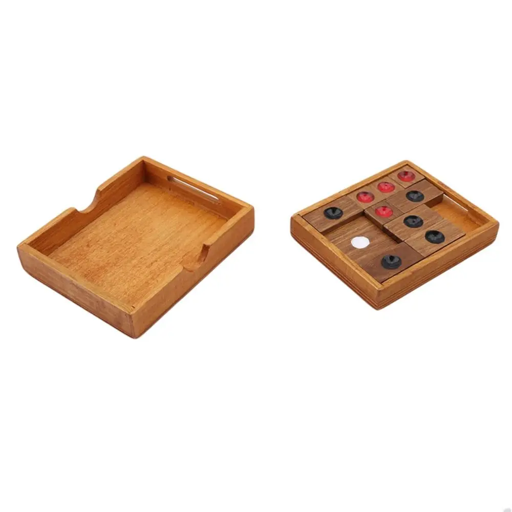 Klotski Wooden Slide Escape Puzzle Sliding-Puzzle Huarong Road Chinese Huarong Sliding-Puzzle Game Cube Classical Gift