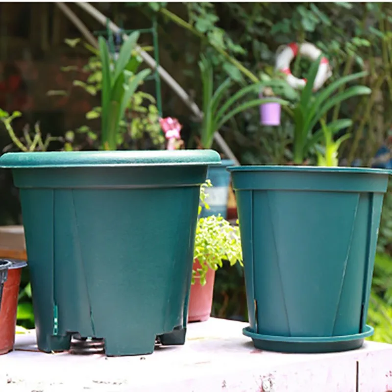 

Набор для садоводства: 2 пластиковых горшка для рассады, поддон для цветов, кашпо для суккулентов и трав