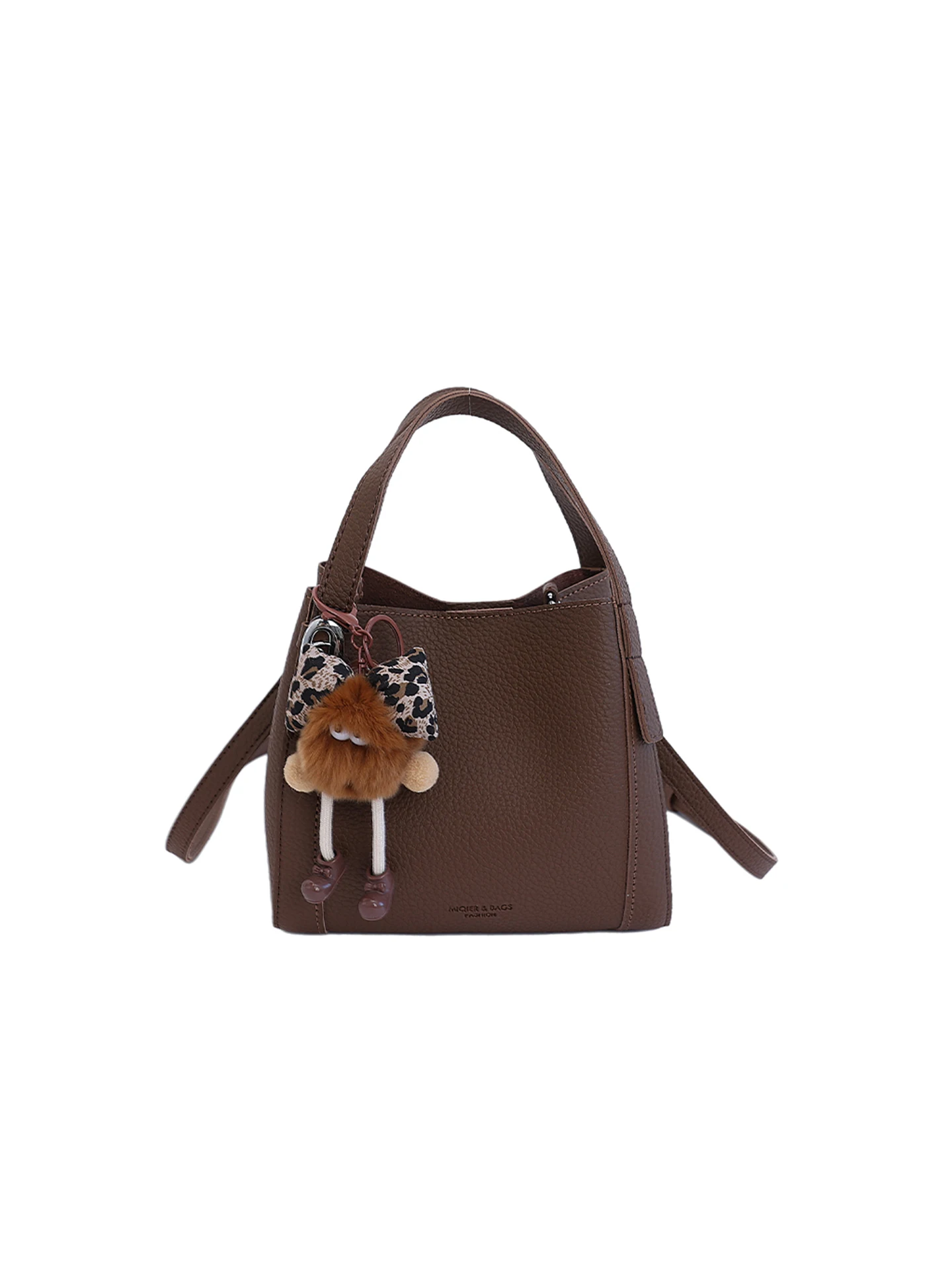 

2025 New Women's Autumn/Winsater PU Leather Caramel Waterproof Handbag for Work and Commute - Luxurious Design and Soft Tote Bag