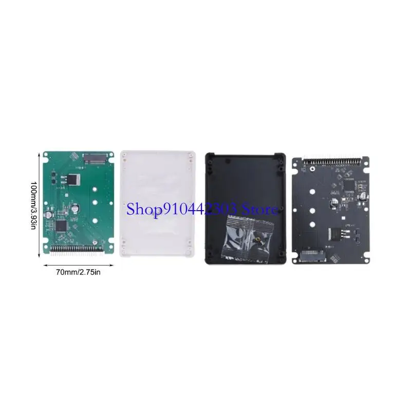 44-poliger B+M-Schlüssel NGFF M.2 SSD auf 2,5-Zoll-IDE-Konverter M.2 IDE-Adapter, unterstützt 2230 2242 2260 2280 M.2 auf IDE-Gehäuse – Detail 6