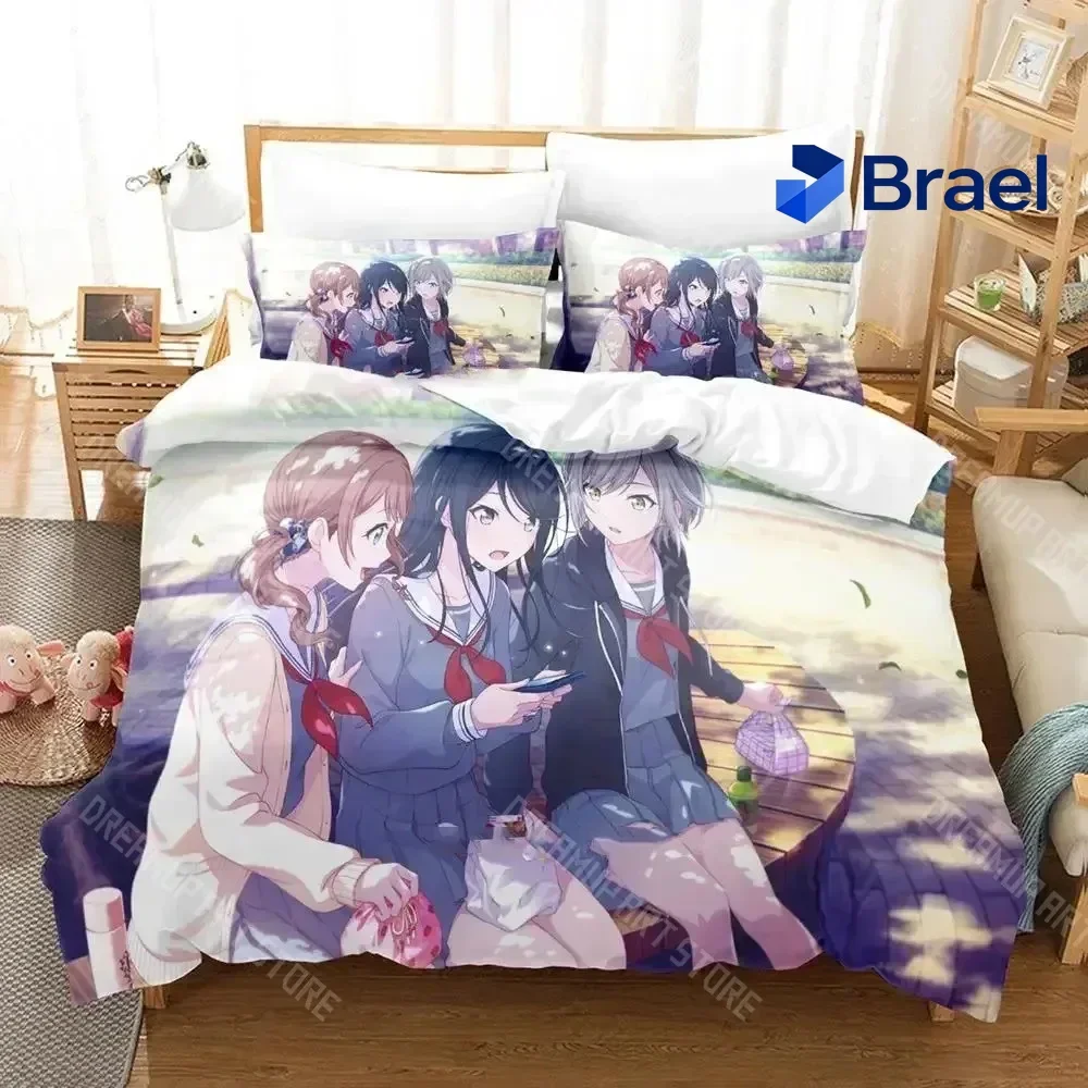 Exquisite 3D Print Project SEKAI Hoshino Ichika Bedding Set Boys Girls Twin Queen Size Duvet Cover Pillowcase Bed Kids Adult