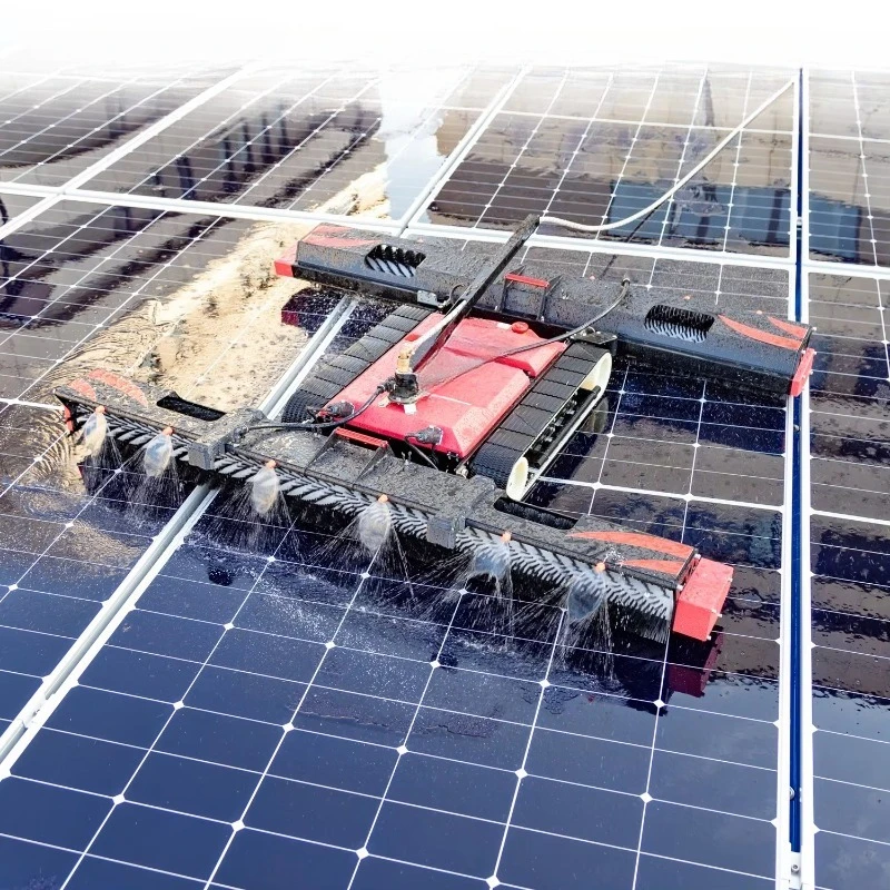 Solar Panel Cleaning Robot with Remote Control Efficient PV Panel Cleaner for Industrial Solar