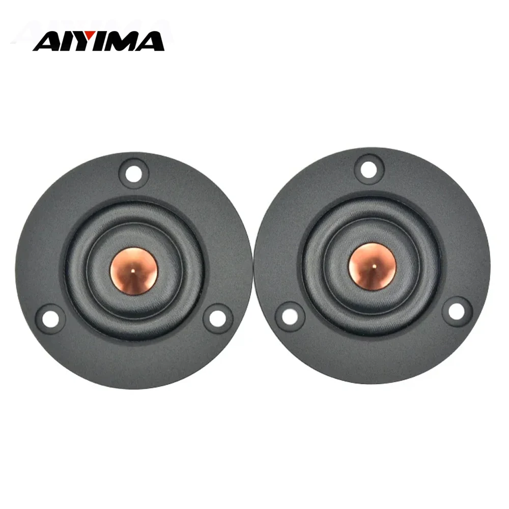 AIYIMA 2Pcs 2 Inch Tweeter 6 Ohm 4 Ohm 30W HIFI Silk Dome Treble Speaker Home Theater Audio Loudspeaker For Car Modification