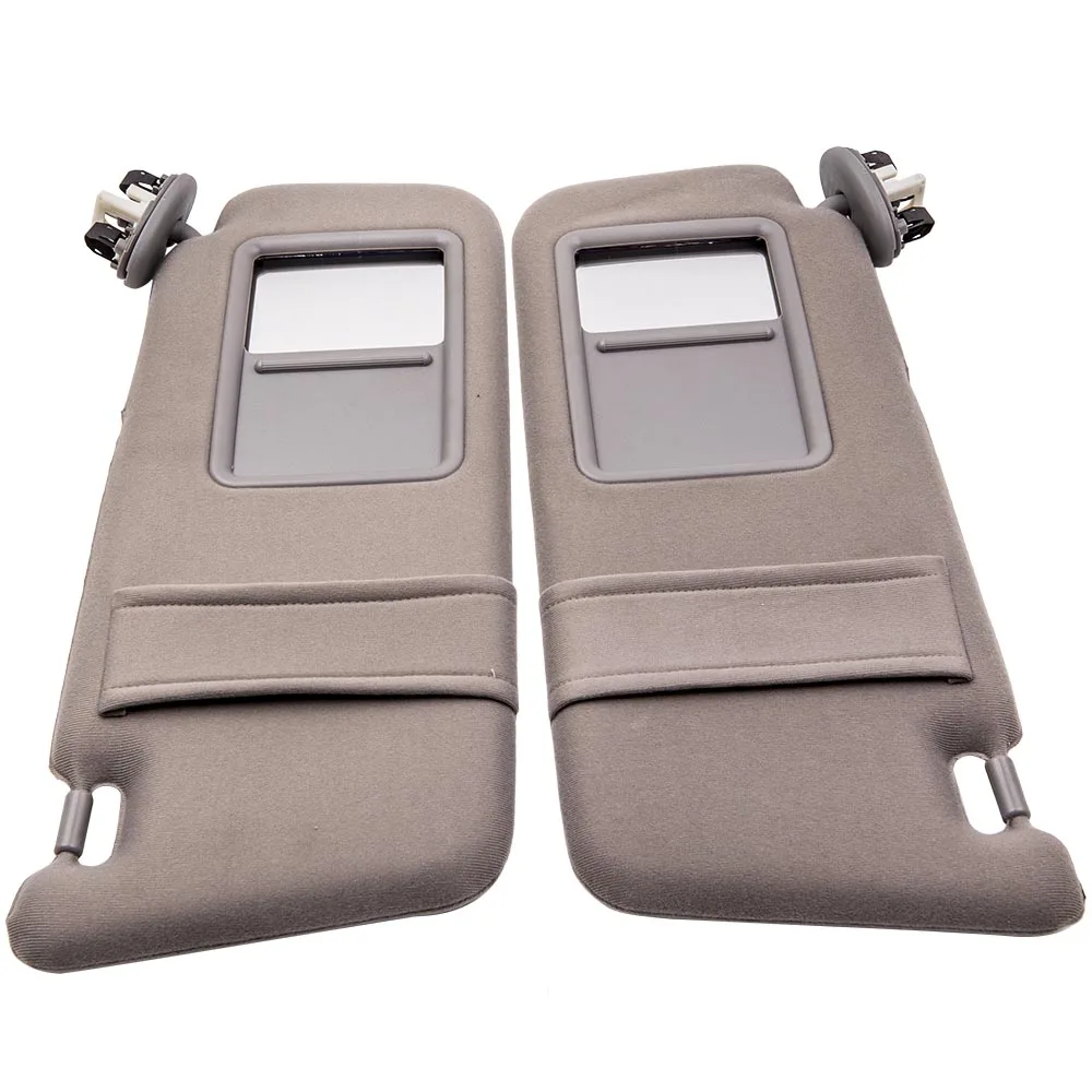 

Pair Sun Visor Gray Fit for Toyota 07-11 Camry w/ Sunroof & Vanity Light Sun Shade