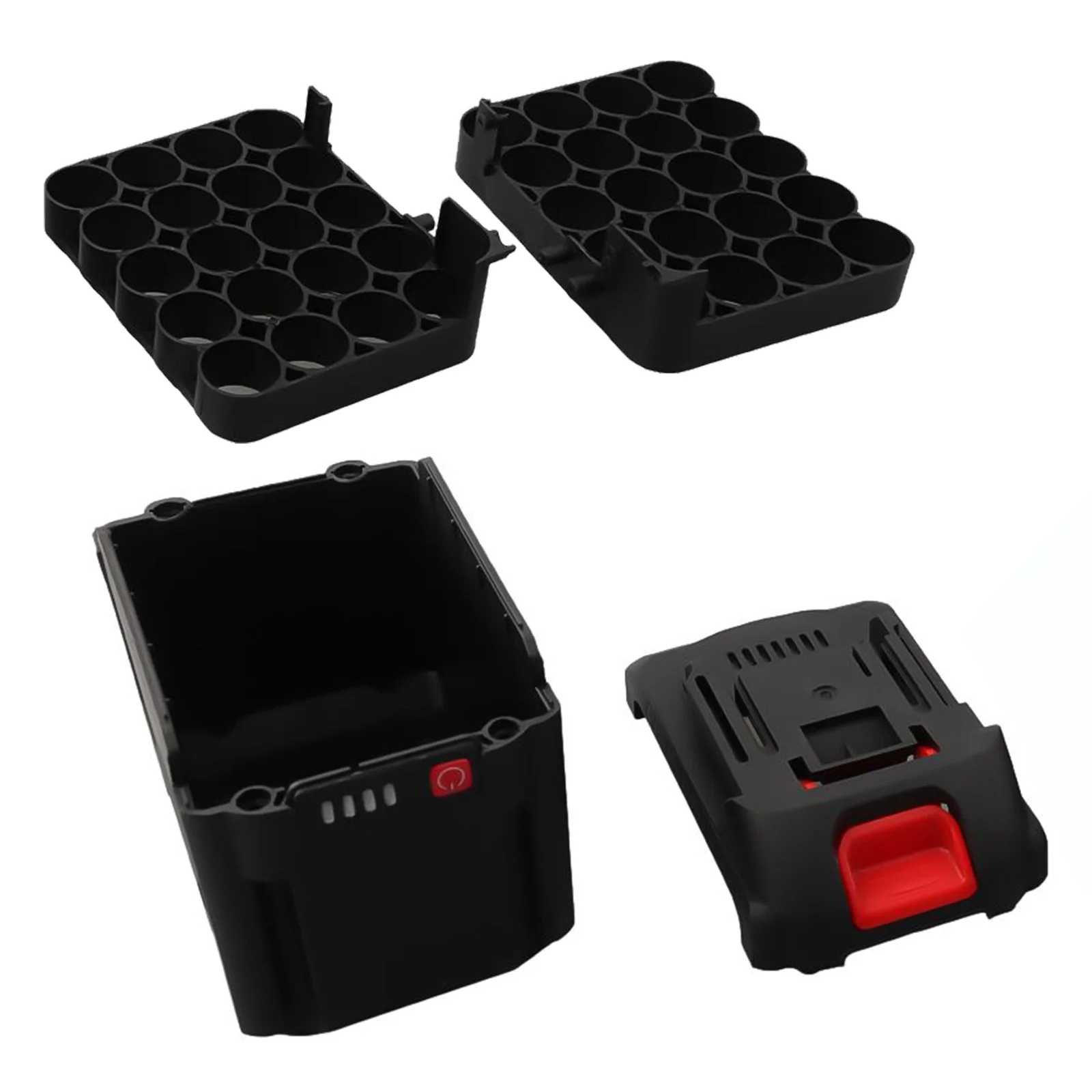 Storage Box Plastic Case Battery Shell PCB Charging Board 10/15/20cores 1set Accessories Overcharge Protection