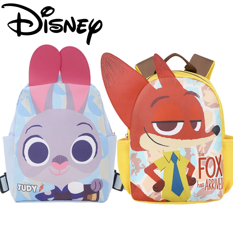 Disney Zootopia Judy Hopps Backpack Cartoon Lotso Nick Wilde Cute Modeling School Bags for Children Kawaii Graffiti Backpack