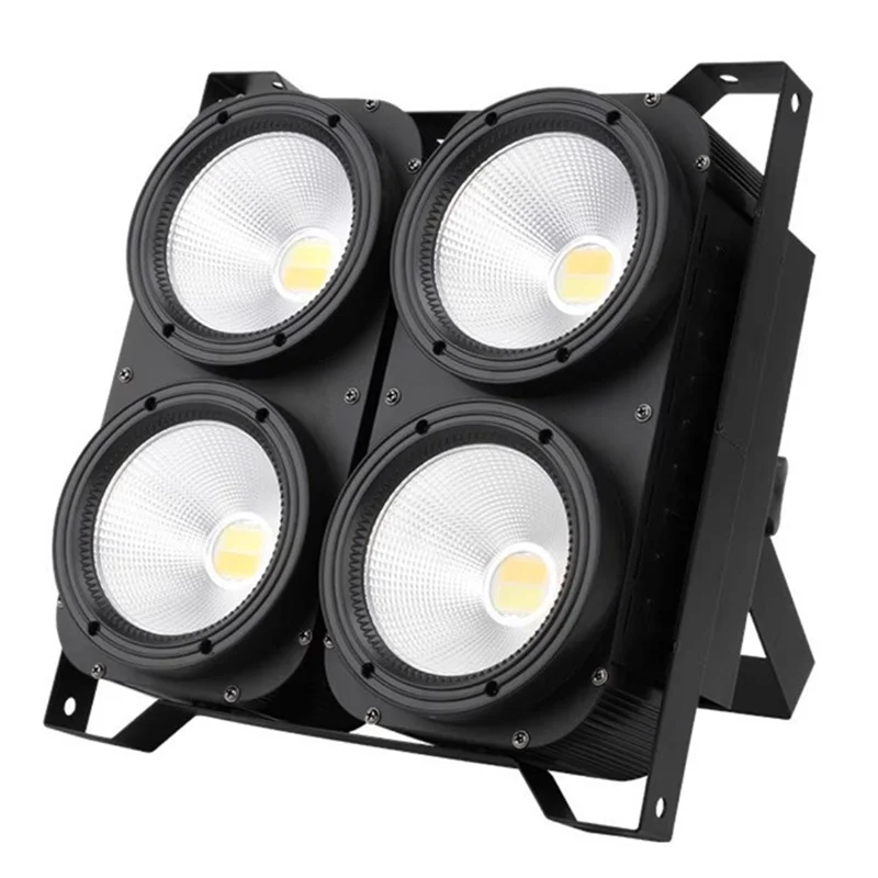 Cool White & Warm White 4*100W COB LED Audience Light Concert Club Bar Party DMX LED Strobe Effect Stage Light Event Show