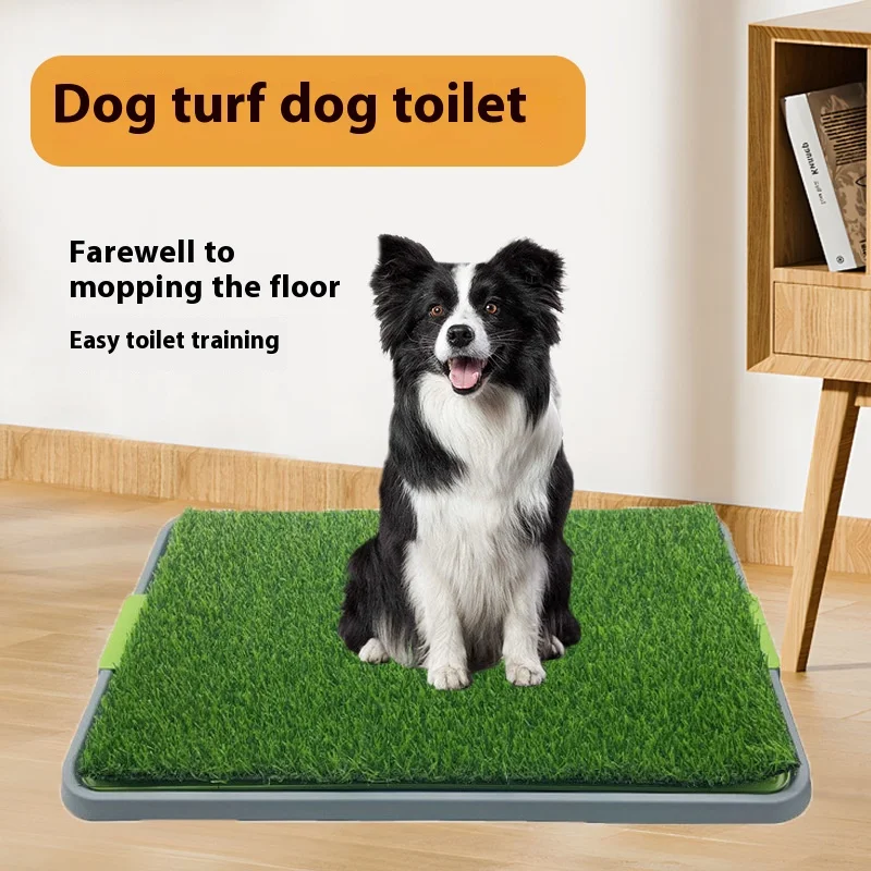 

Pet Toilet, Oversized Dog Urinal, Detachable Anti Splash Dog Specific Grass Mat, Dog Bedpan, Outdoor Toilet Semi Enclosed Toilet