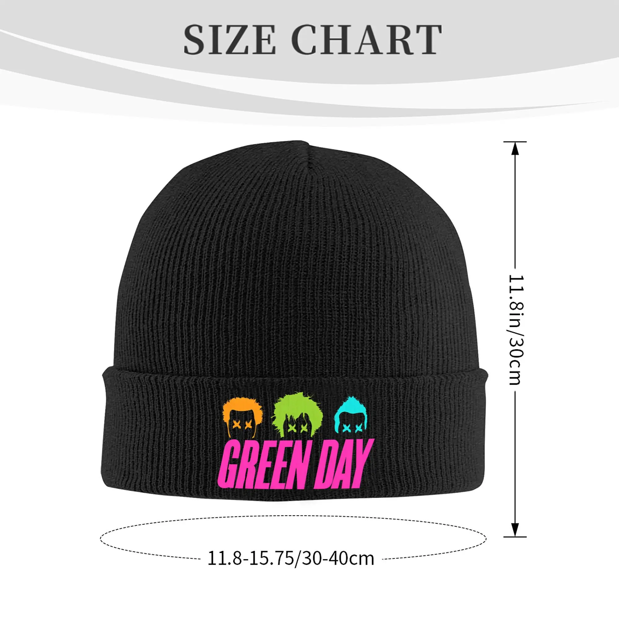 Green Day Punk Rock Music Knitted Hat Beanies Winter Hat Warm Unisex  Casual  Caps for Men Women Gift